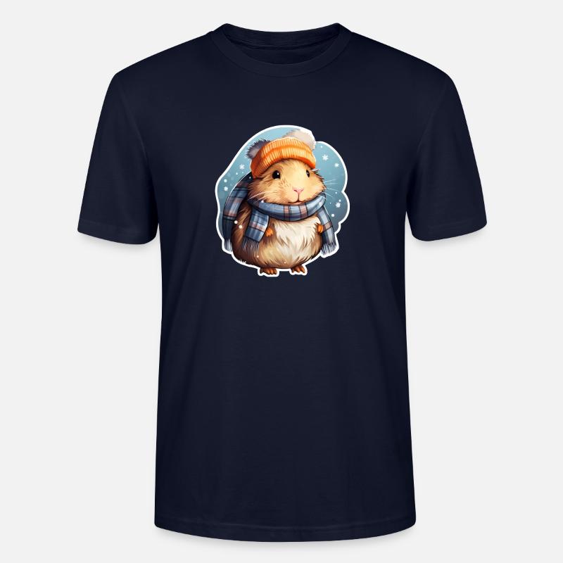 Cochon d’Inde d’hiver - T-shirt bio CRAFTER Stanley Stella Unisexe - marine