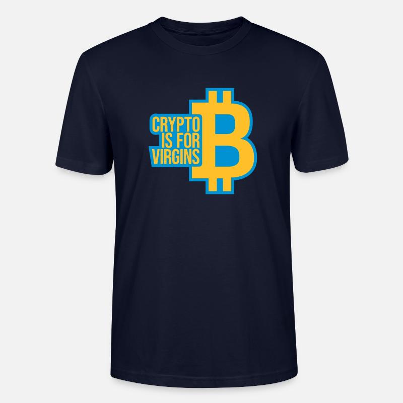 Crypto est pour les vierges - T-shirt bio CRAFTER Stanley Stella Unisexe - marine