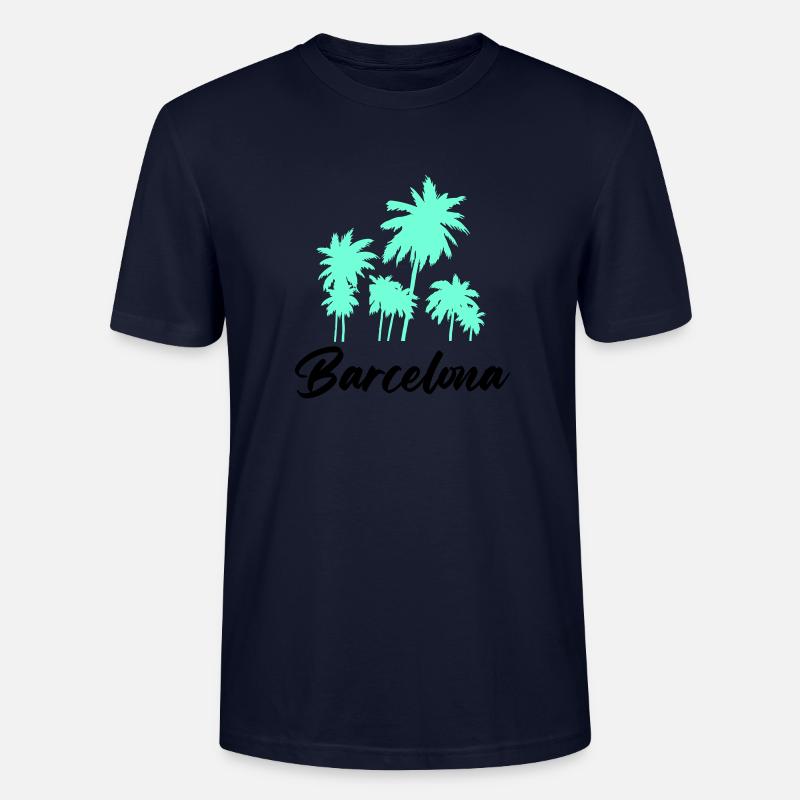 Barcelone - T-shirt bio CRAFTER Stanley Stella Unisexe - marine