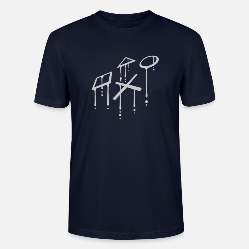 Graffiti Konsole Symbole Nerd - Stanley/Stella Unisex Bio-T-Shirt CRAFTER - Navy