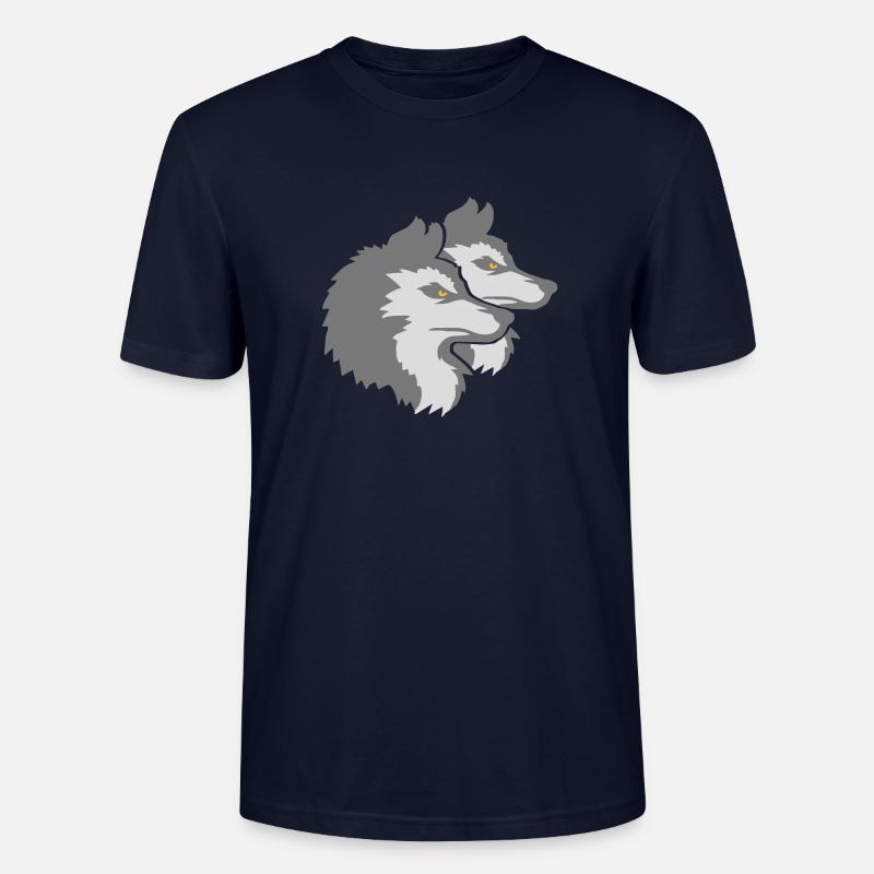 Logo de l’équipe Wolf Pack - T-shirt bio CRAFTER Stanley Stella Unisexe - marine