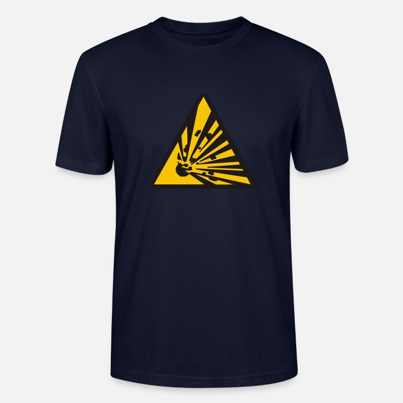 exploding - Stanley/Stella CRAFTER Unisex Organic T-Shirt - navy