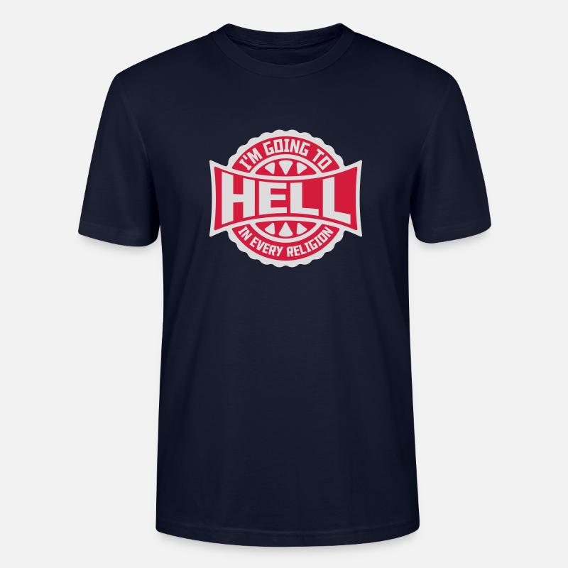 im going to hell - Stanley/Stella Unisex Bio-T-Shirt CRAFTER - Navy