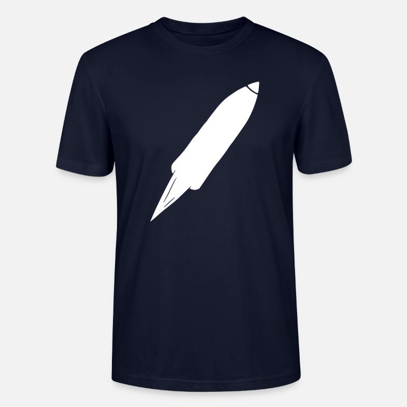 Vol spatial de fusée spatiale - T-shirt bio CRAFTER Stanley Stella Unisexe - marine