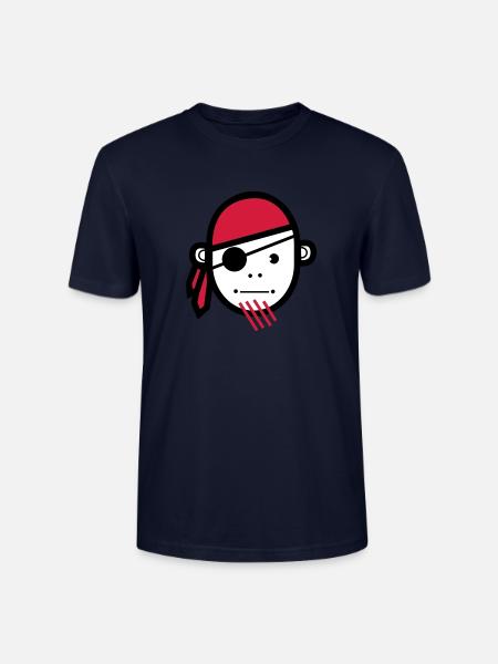 Pirate - Stanley/Stella CRAFTER Unisex Organic T-Shirt - navy