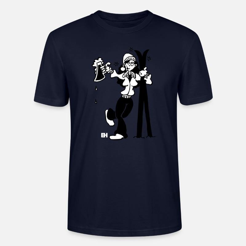 Après-Ski-Mädchen - Stanley/Stella Unisex Bio-T-Shirt CRAFTER - Navy