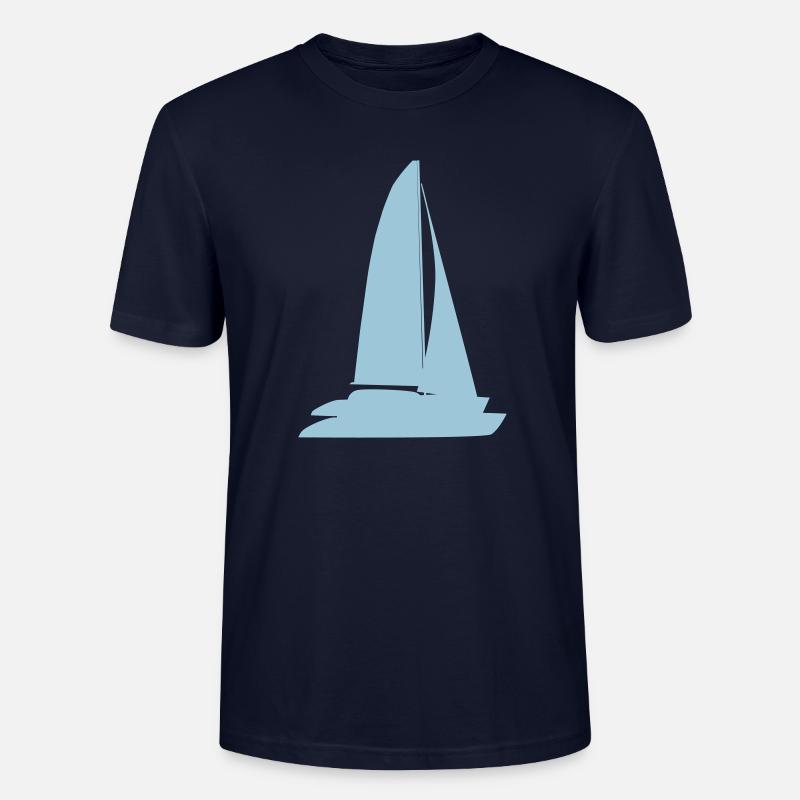 blaues Boot - Stanley/Stella Unisex Bio-T-Shirt CRAFTER - Navy
