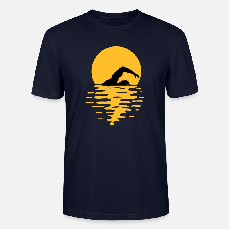 Meer Sonne Schwimmer - Stanley/Stella Unisex Bio-T-Shirt CRAFTER - Navy