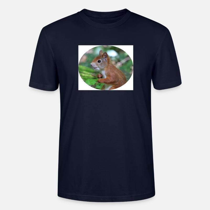 Eichhörnchen, Isibat - Stanley/Stella Unisex Bio-T-Shirt CRAFTER - Navy