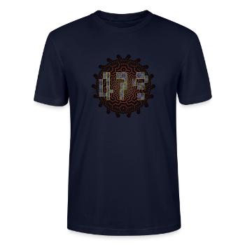 47 - Stanley/Stella Unisex Bio-T-Shirt CRAFTER - Navy - Vorne - Alina (178cm) & Michal (187cm)
