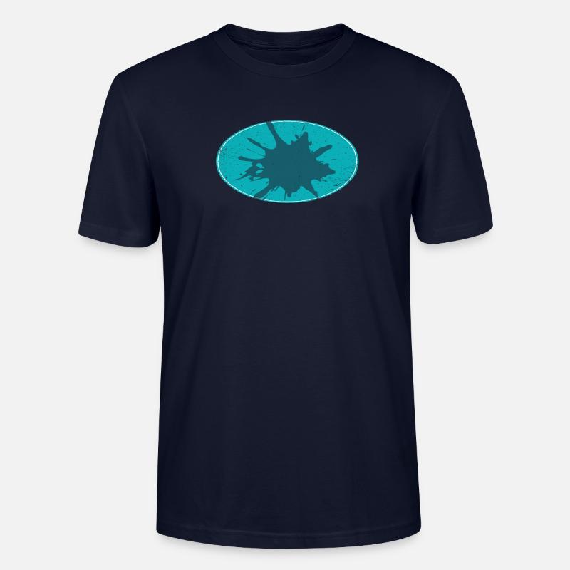 Arrière-plan de flash ovale schmutzing - T-shirt bio CRAFTER Stanley Stella Unisexe - marine