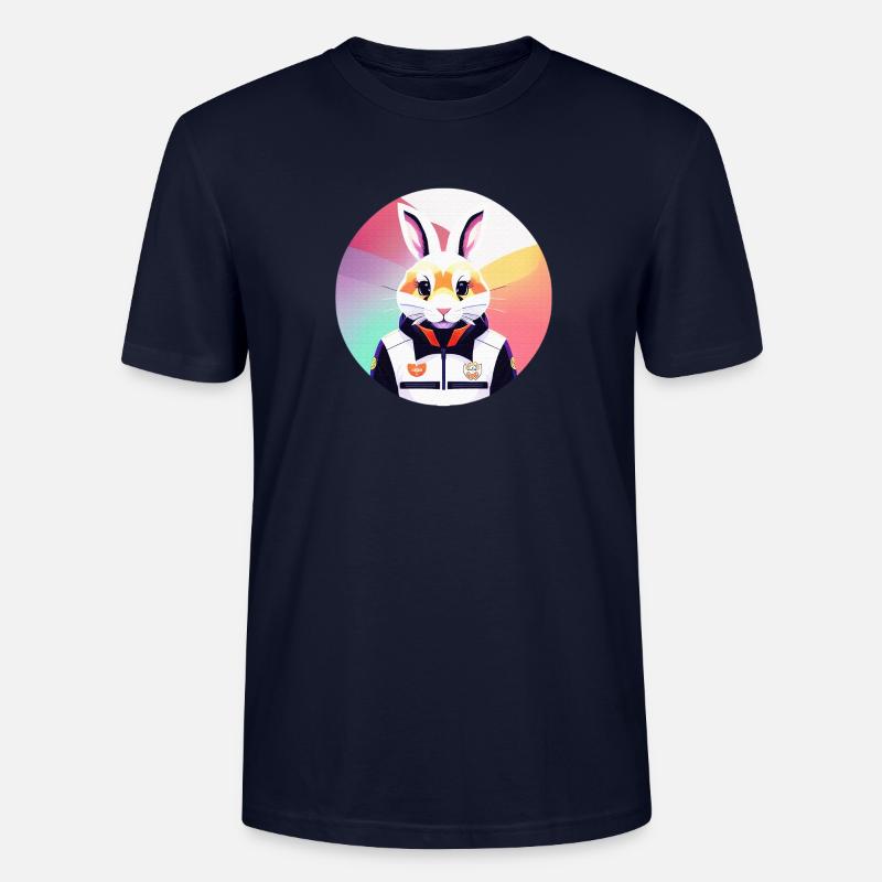 Bunny, Rabbit, Easter Bunny - Stanley/Stella CRAFTER Unisex Organic T-Shirt - navy