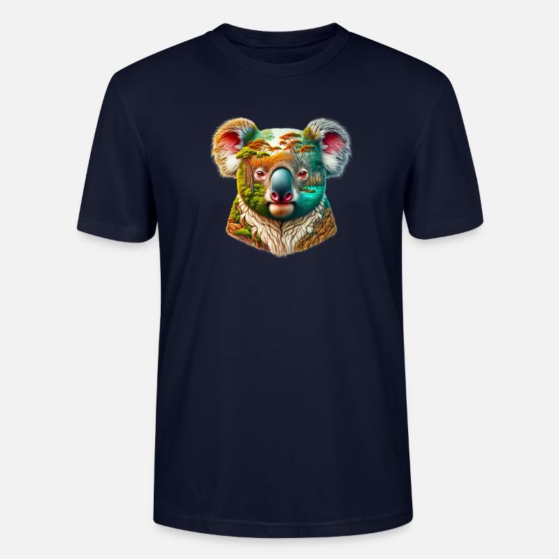 Koala - T-shirt bio CRAFTER Stanley Stella Unisexe - marine