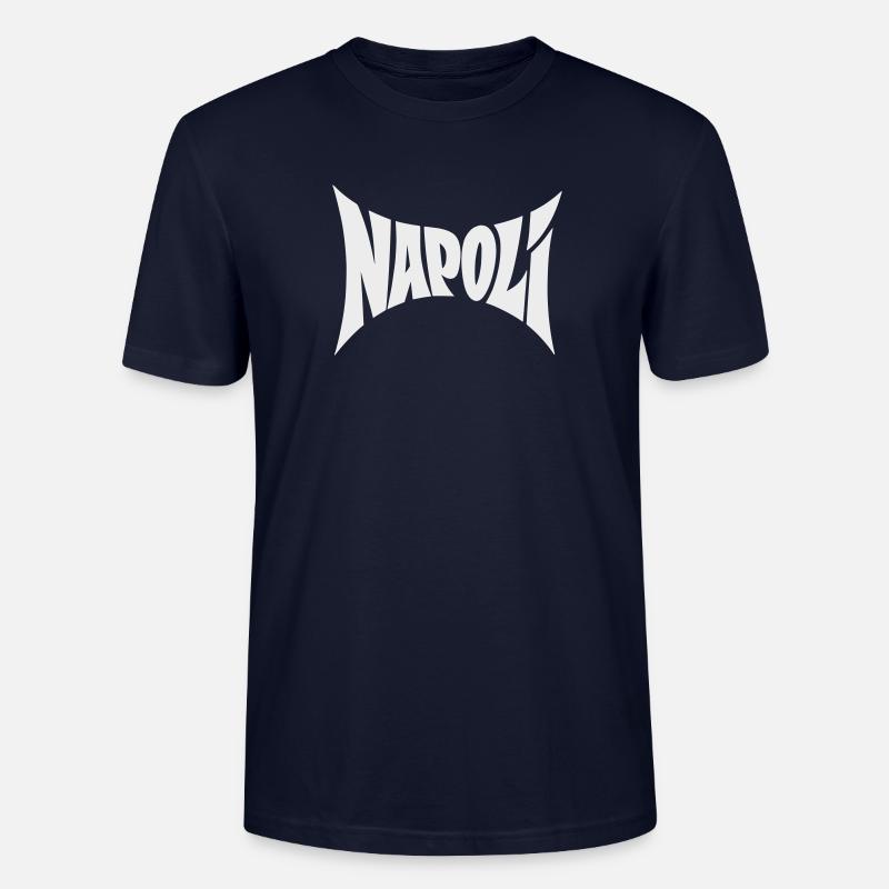 Napoli Typografie Design - Stanley/Stella Unisex Bio-T-Shirt CRAFTER - Navy