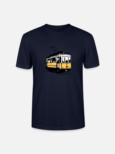 Strassenbahn / Tram - Stanley/Stella Unisex Bio-T-Shirt CRAFTER - Navy
