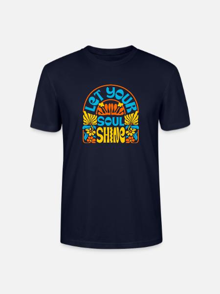 Sommerliche retro-kunst - Stanley/Stella Unisex Bio-T-Shirt CRAFTER - Navy