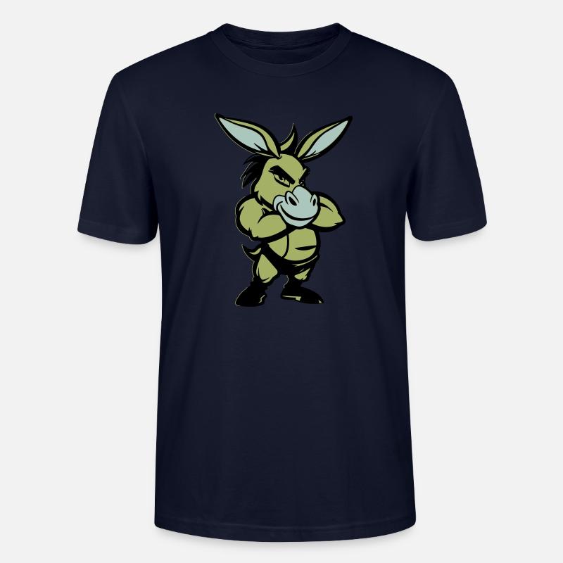 esel comic - Stanley/Stella Unisex Bio-T-Shirt CRAFTER - Navy