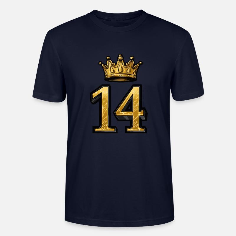 Couronne à 14 chiffres - T-shirt bio CRAFTER Stanley Stella Unisexe - marine