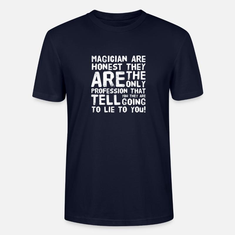 Magier sind ehrlich - Stanley/Stella Unisex Bio-T-Shirt CRAFTER - Navy