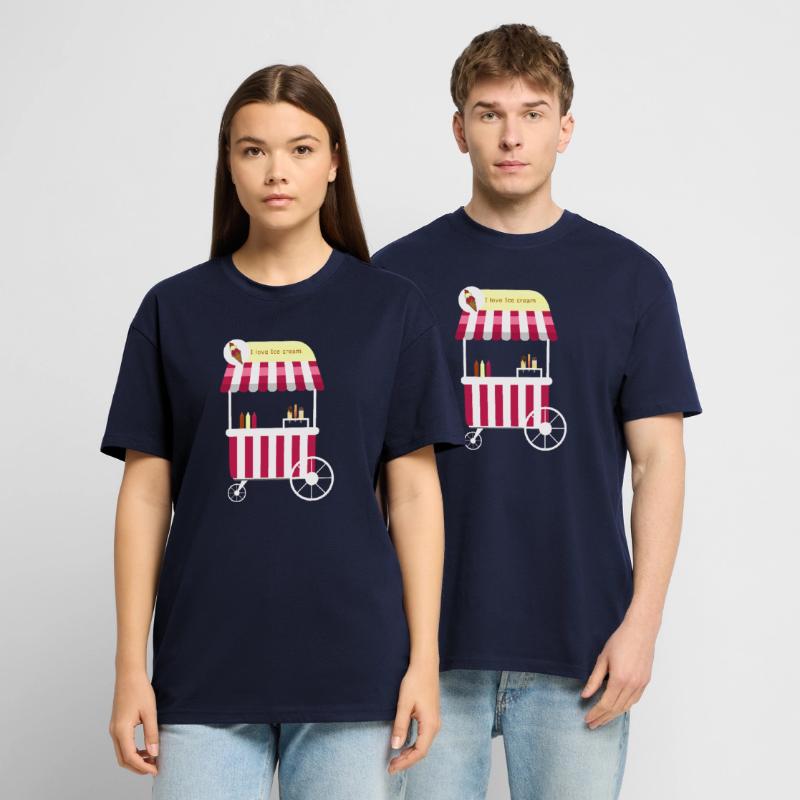 Eiswagen, Eismann, Eisdiele, Eiskrem, Eis, Stanley/Stella Unisex Bio-T-Shirt CRAFTER