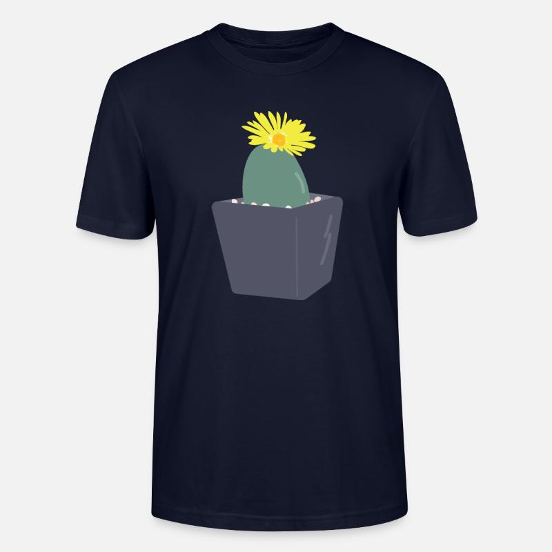 Lithops Blüte3 - Stanley/Stella Unisex Bio-T-Shirt CRAFTER - Navy