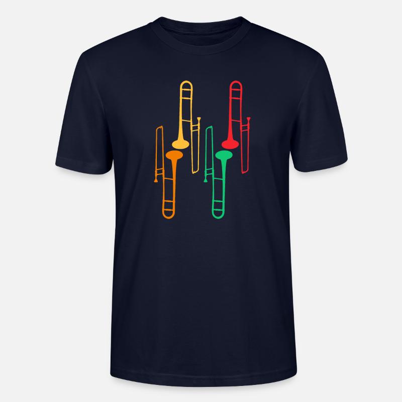 Trombone Collection - Trombone Player - T-shirt bio CRAFTER Stanley Stella Unisexe - marine