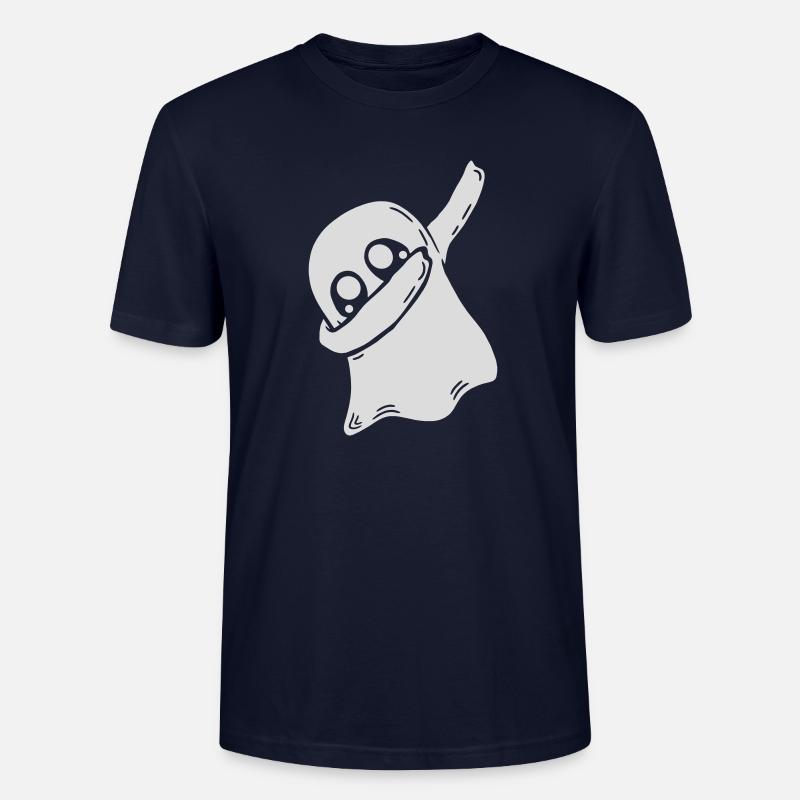Cool Geist dabbing dab - Stanley/Stella Unisex Bio-T-Shirt CRAFTER - Navy