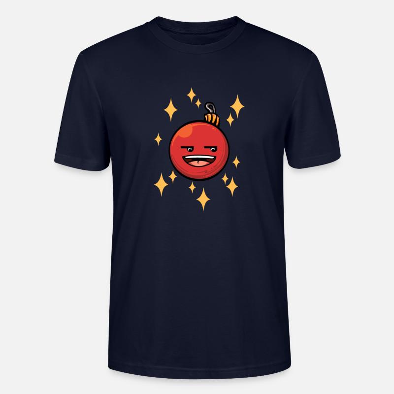 Lustige Weihnachtskugel #5/9 - Stanley/Stella Unisex Bio-T-Shirt CRAFTER - Navy