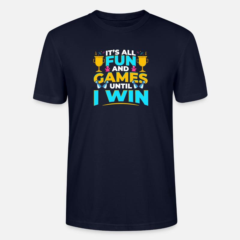 Brettspiele Win Game Night Winning - Stanley/Stella Unisex Bio-T-Shirt CRAFTER - Navy