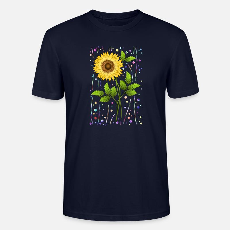 Fleur - T-shirt bio CRAFTER Stanley Stella Unisexe - marine