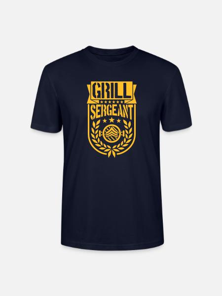 Grill Sergeant Grillparty Lorbeerkranz - Stanley/Stella Unisex Bio-T-Shirt CRAFTER - Navy