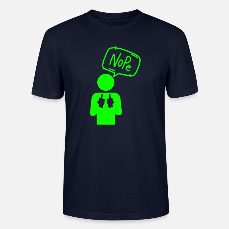 Nope - Stanley/Stella CRAFTER Unisex Organic T-Shirt - navy