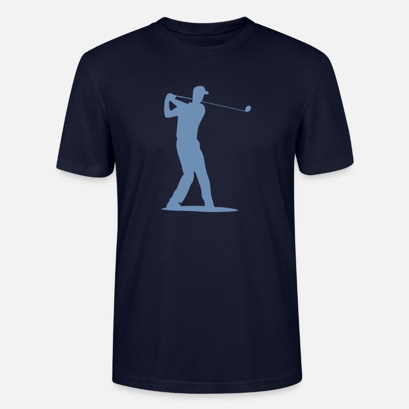 Silhouette de golfeur - Tee Golf - T-shirt bio CRAFTER Stanley Stella Unisexe - marine