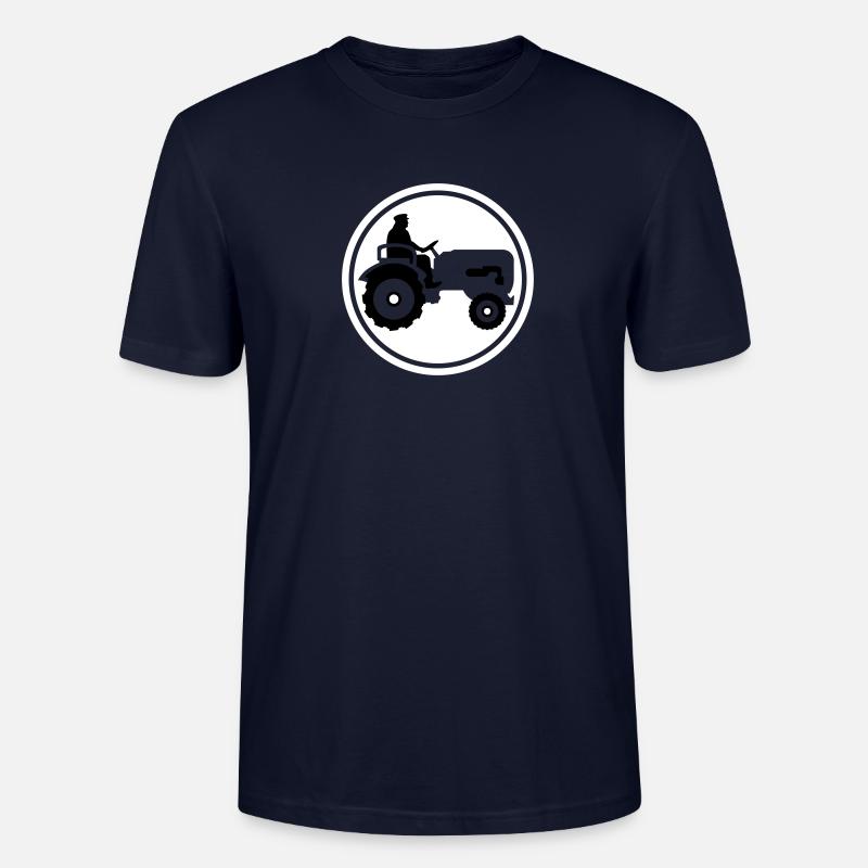 bauer_mit_traktor_032013_a_2c - T-shirt bio CRAFTER Stanley Stella Unisexe - marine