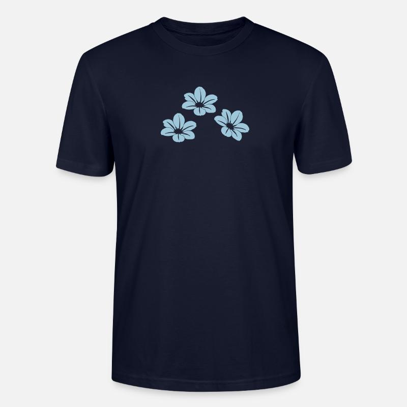 Blumen - Stanley/Stella Unisex Bio-T-Shirt CRAFTER - Navy