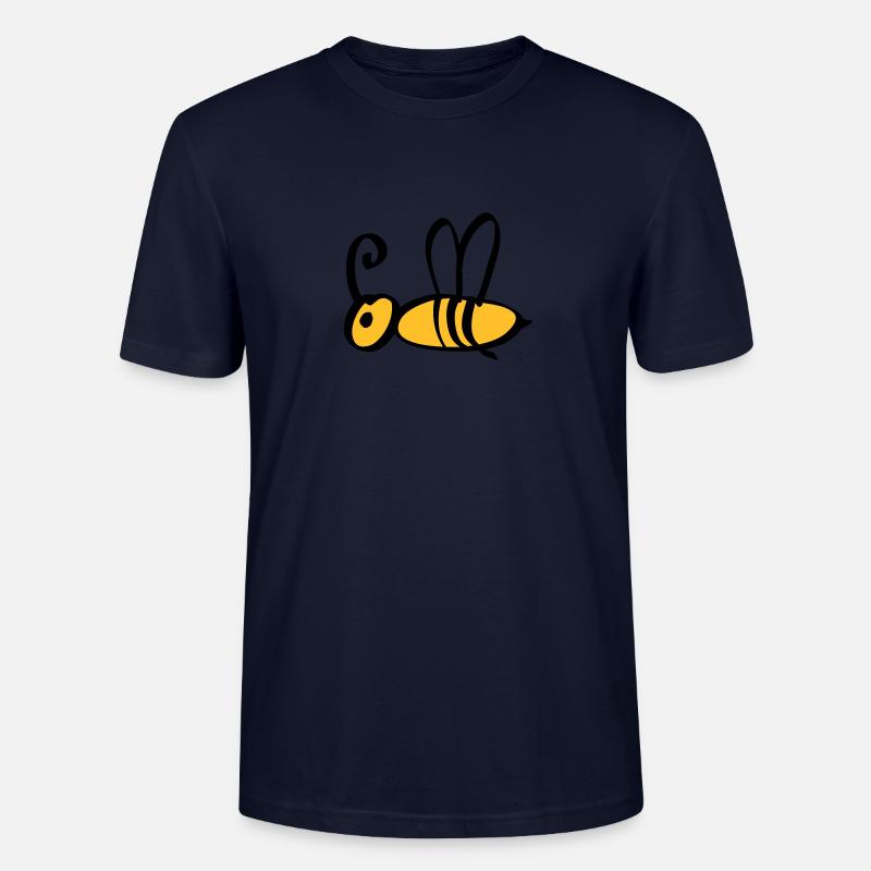 bee / honeybee 2c - Stanley/Stella Unisex Bio-T-Shirt CRAFTER - Navy