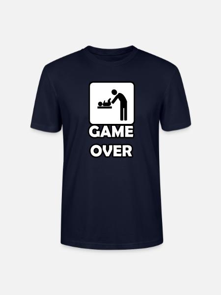 Game Over- Vaterschaft - Stanley/Stella Unisex Bio-T-Shirt CRAFTER - Navy