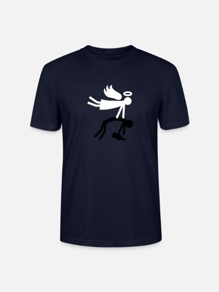 Guardian Angel - Drunk - Stanley/Stella CRAFTER Unisex Organic T-Shirt - navy