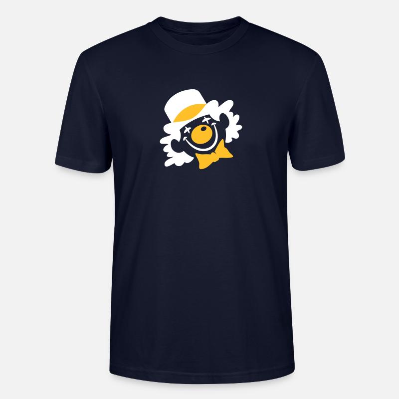 Ein Clown Gesicht - Stanley/Stella Unisex Bio-T-Shirt CRAFTER - Navy