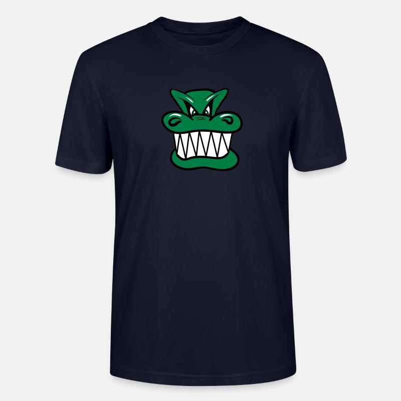 Drache böse witzig Cool Comic - Stanley/Stella Unisex Bio-T-Shirt CRAFTER - Navy