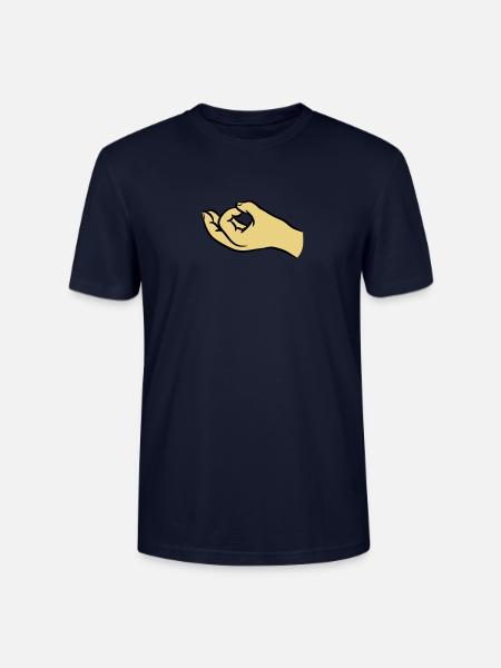 Hands asshole hole - Stanley/Stella CRAFTER Unisex Organic T-Shirt - navy
