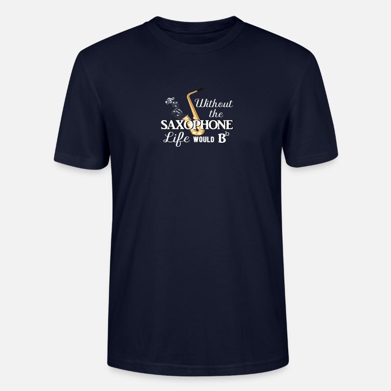 saxophone - T-shirt bio CRAFTER Stanley Stella Unisexe - marine
