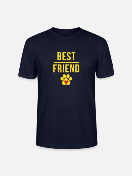 Best friend dog lover - Stanley/Stella Unisex Bio-T-Shirt CRAFTER - Navy