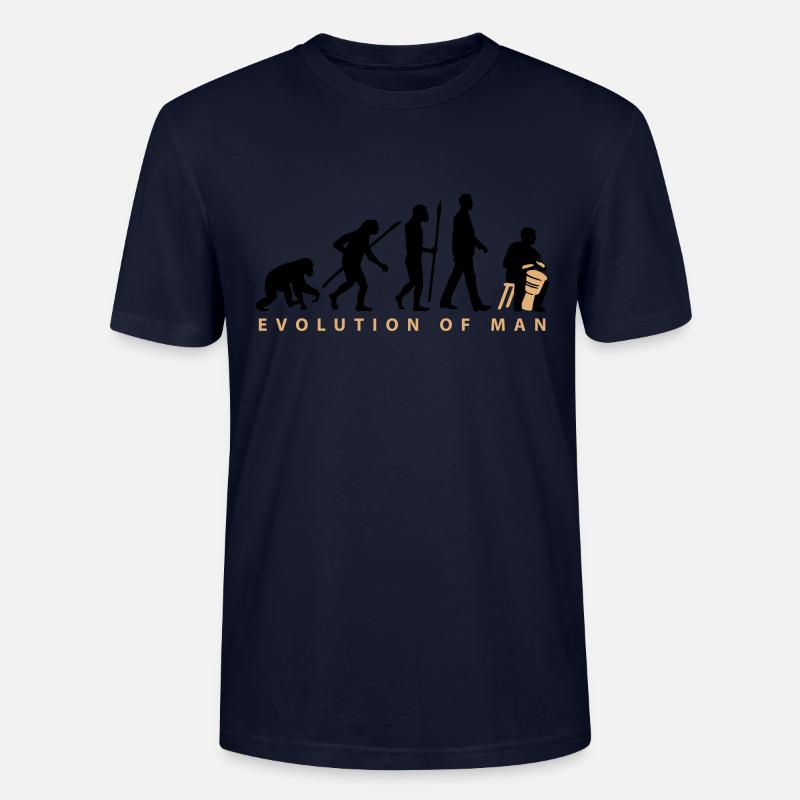 Evolution Djembe Trommler - Stanley/Stella Unisex Bio-T-Shirt CRAFTER - Navy