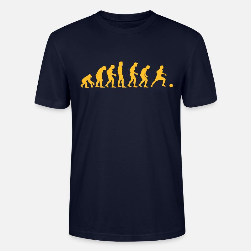 fussball_evolution - Stanley/Stella Unisex Bio-T-Shirt CRAFTER - Navy