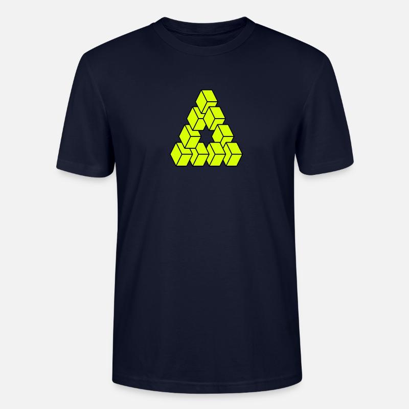Optische Täuschung - Unmögliche Figur - Stanley/Stella Unisex Bio-T-Shirt CRAFTER - Navy