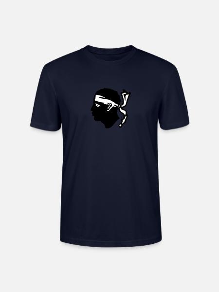 Corse Drapeau - T-shirt bio CRAFTER Stanley Stella Unisexe - marine