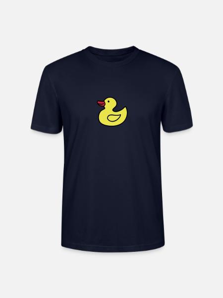 Duck, Duck, Rubber Ducky - Stanley/Stella CRAFTER Unisex Organic T-Shirt - navy