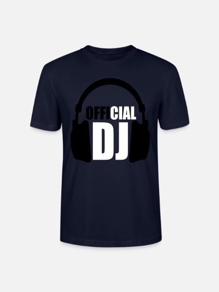 Official DJ - Stanley/Stella CRAFTER Unisex Organic T-Shirt - navy