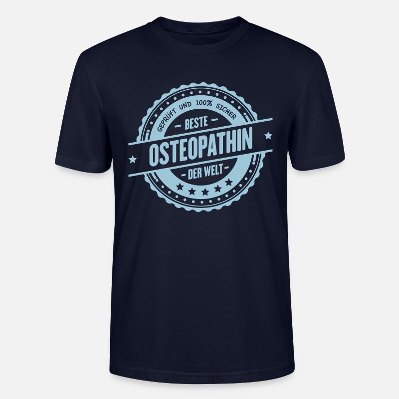 Beste Osteopathin - Stanley/Stella Unisex Bio-T-Shirt CRAFTER - Navy